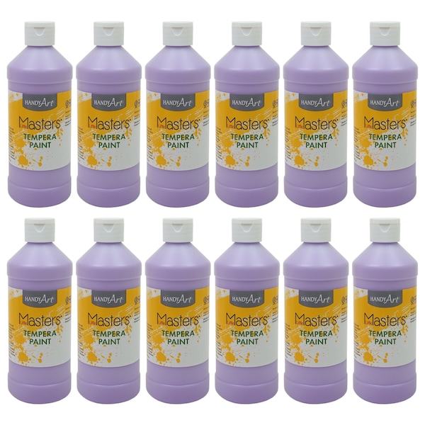 Little Masters Tempera Paint, 16 oz., Light Purple, 12PK